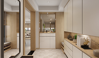 全屋定制玄關(guān)柜有哪些款式組合？