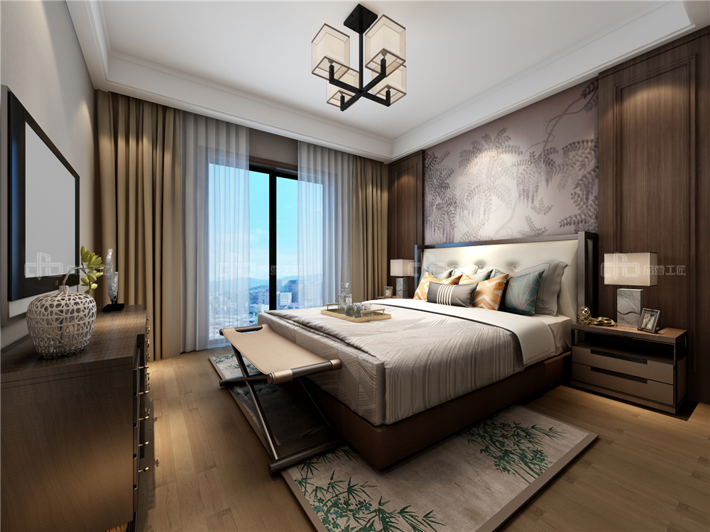 整木定制臥室效果圖，夢(mèng)生長(zhǎng)的花園(圖2)