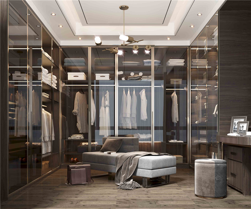 定制衣柜使用玻璃柜門好不好？(圖1)