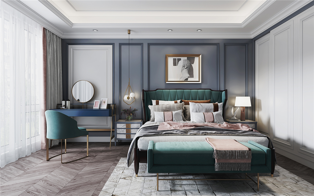 全屋定制臥室有哪些家具 怎么擺放？(圖1)