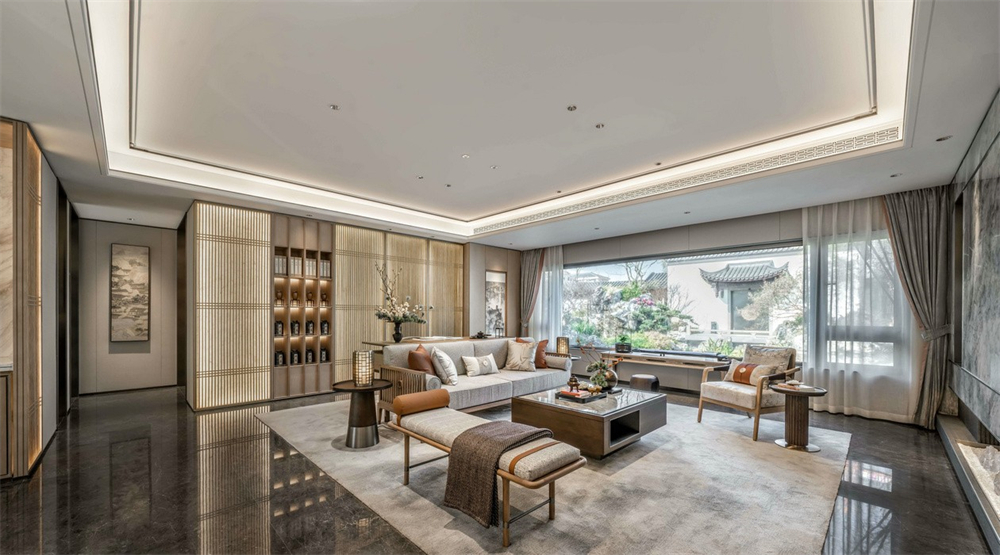 整木定制新中式風(fēng)格，125㎡樣板房賞析(圖7)