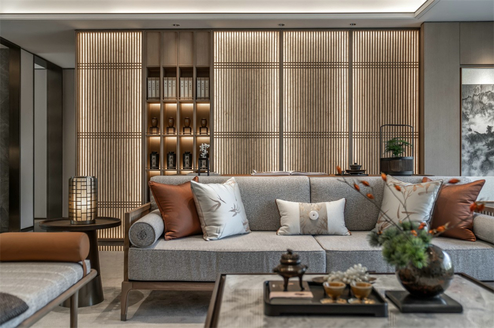 整木定制新中式風(fēng)格，125㎡樣板房賞析(圖10)