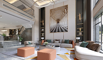 400㎡別院實拍，詩畫意境輕奢風(fēng)格