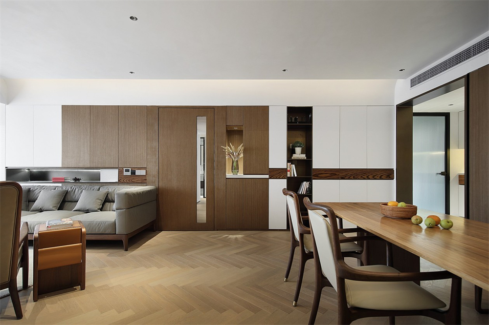 200㎡大平層整木定制，現(xiàn)代極簡風(fēng)格(圖7)