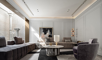 400㎡整木定制別墅設計，法式輕奢風格