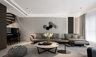 180㎡現(xiàn)代極簡全屋定制，簡約復式大宅案