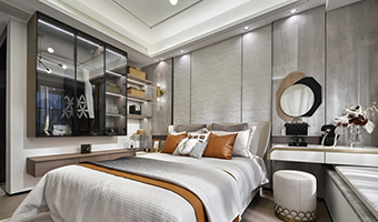 120㎡整木定制輕奢風(fēng)，現(xiàn)代三居室設(shè)計(jì)案