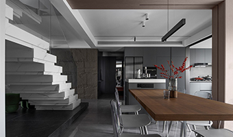 138㎡整木定制復(fù)式，現(xiàn)代極簡(jiǎn)輕奢高級(jí)灰