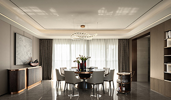 235㎡整木定制大平層，現(xiàn)代意式輕奢風格