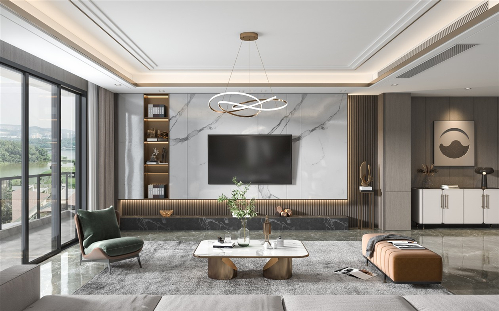 客廳電視背景墻要怎么設(shè)計(jì)？(圖2)